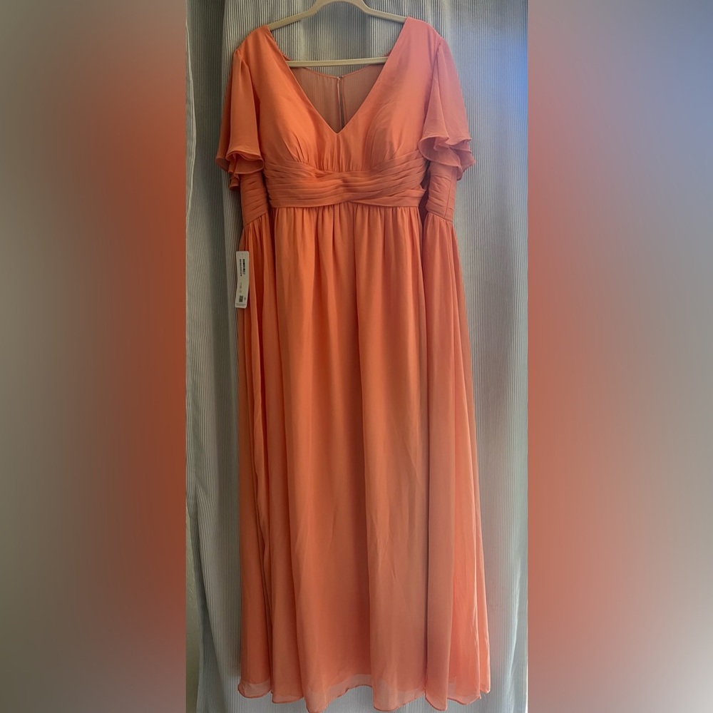Azazie Orange Bridesmaid Dress
